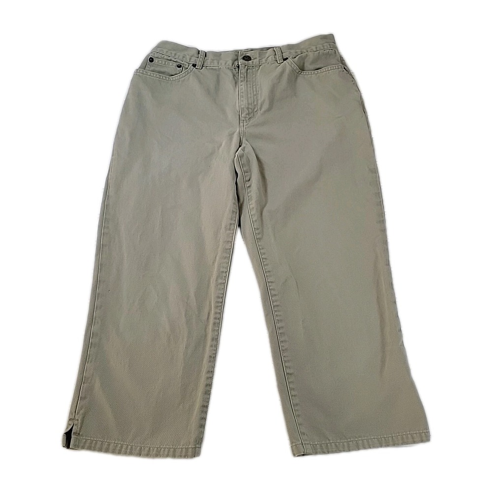 Ralph Lauren Jeans Company Pants Womens 5 Beige Capri Straight‎ Chino Pockets
